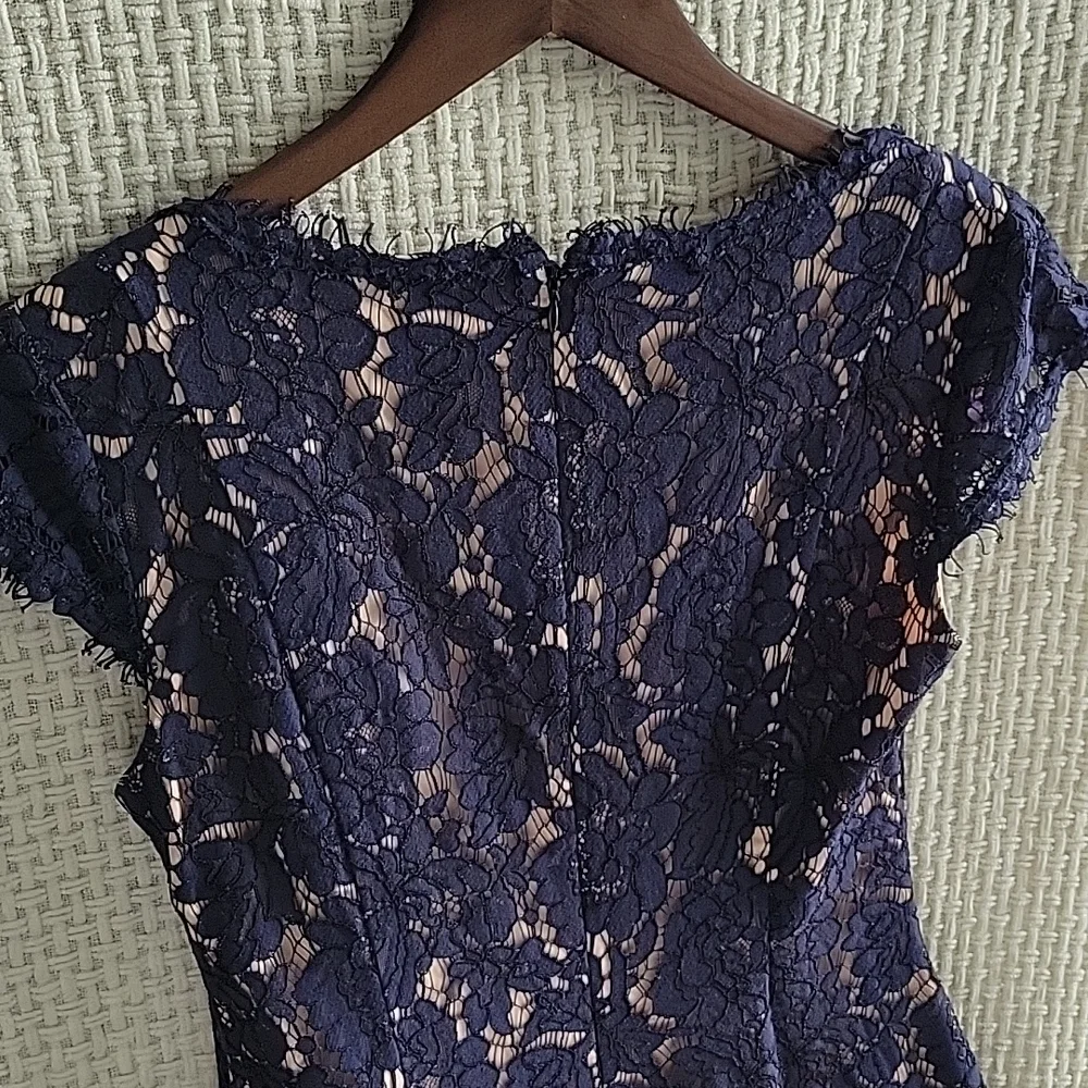 Eliza J Fit and Flare Dress in Navy - Picture 8 of 11